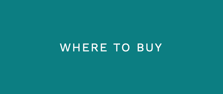 white text that says WHERE TO BUY over teal background