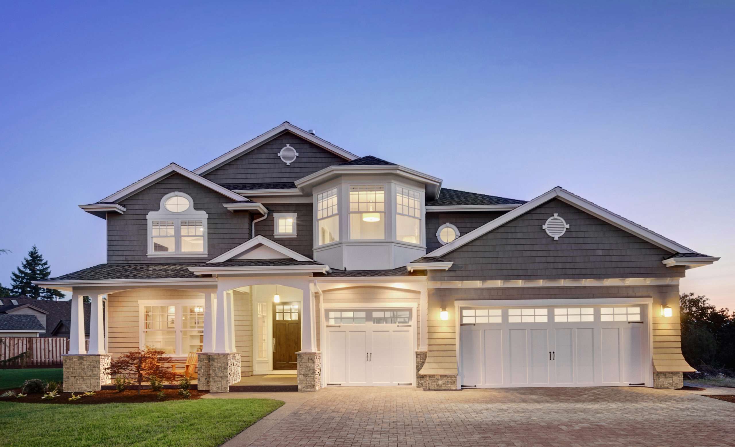 Evolve Stone exterior front of house morning aspen