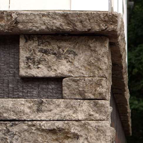 Evolve Stone corner of house